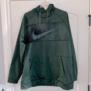 Nike Dri-Fit Pull Over Hoodie size XL Dark Green Color